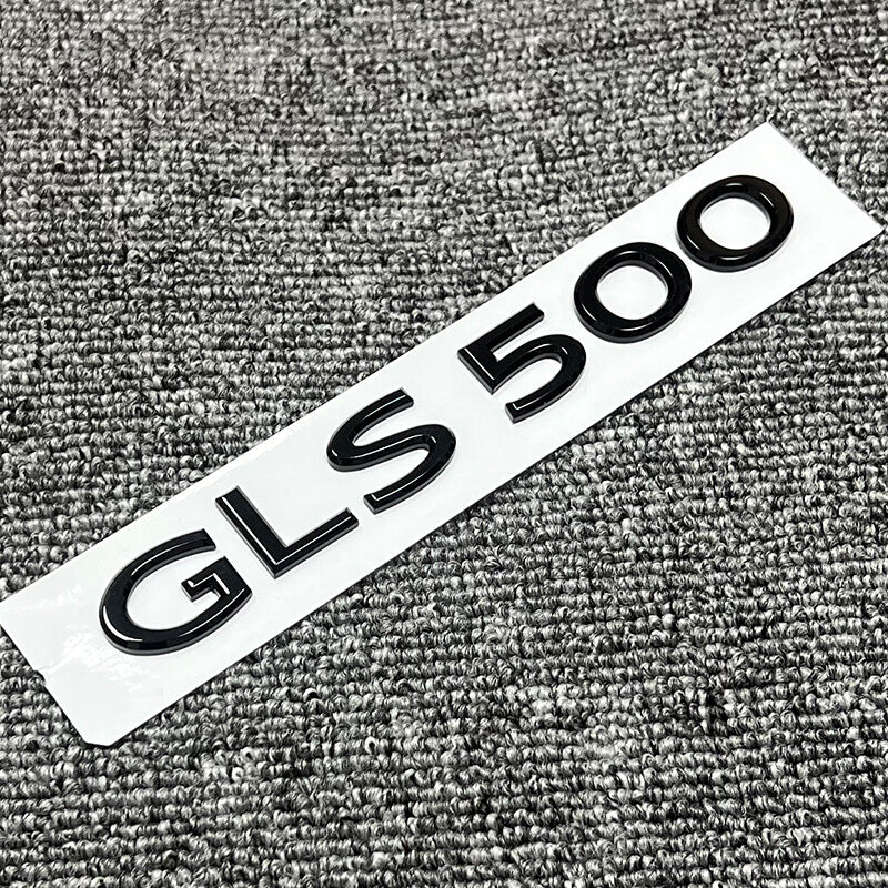 Gloss Black GLS500 Number Trunk Letters Badge Emblems Sticker For Mercedes Benz