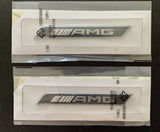 2 x AMG Chrome Side Decal Badge Sticker for Mercedes-Benz AMG Sport