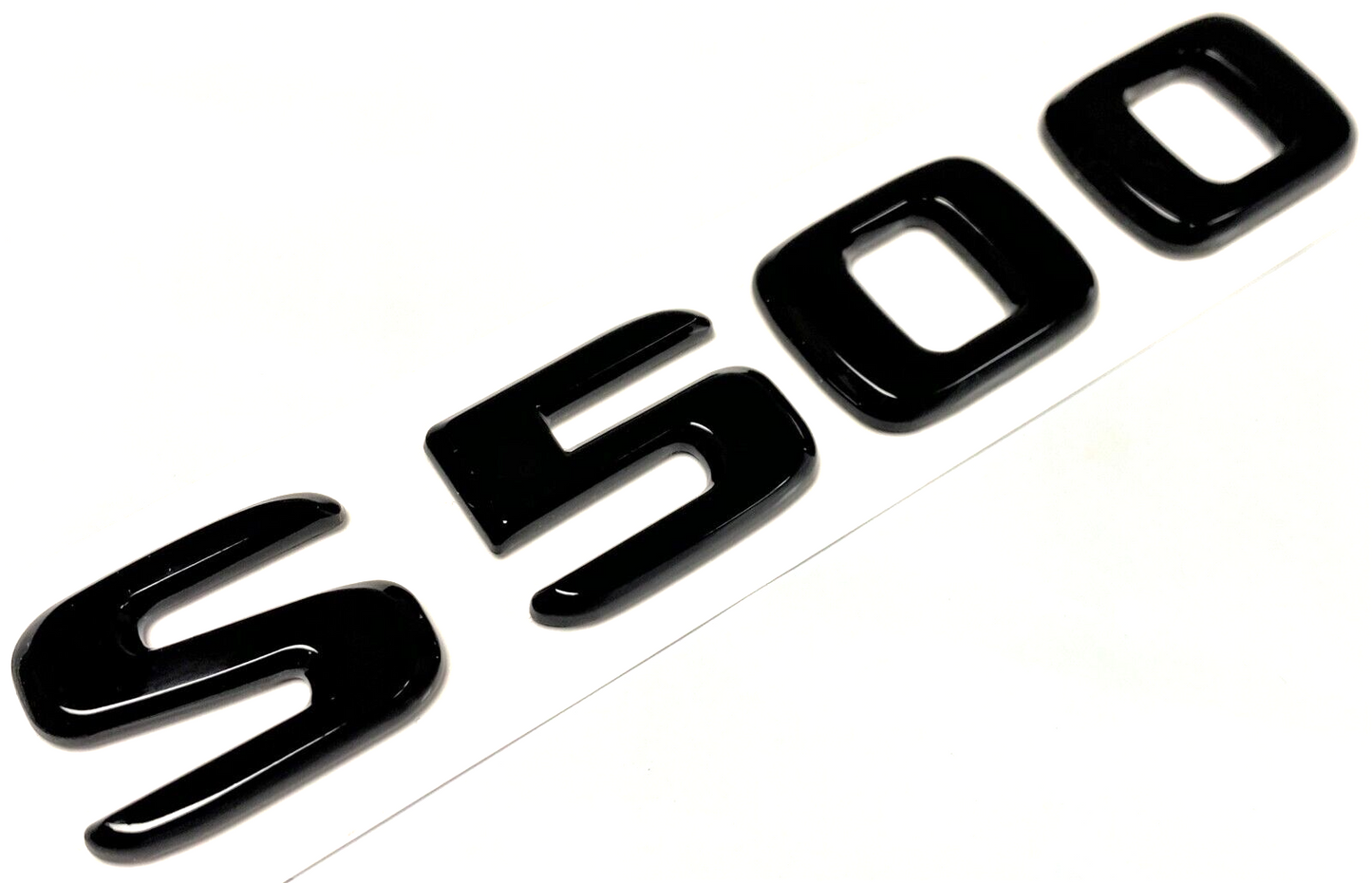 S500 BLACK FOR MERCEDES REAR TRUNK EMBLEM BADGE NAMEPLATE DECAL LETTER NUMBER