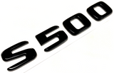 S500 BLACK FOR MERCEDES REAR TRUNK EMBLEM BADGE NAMEPLATE DECAL LETTER NUMBER