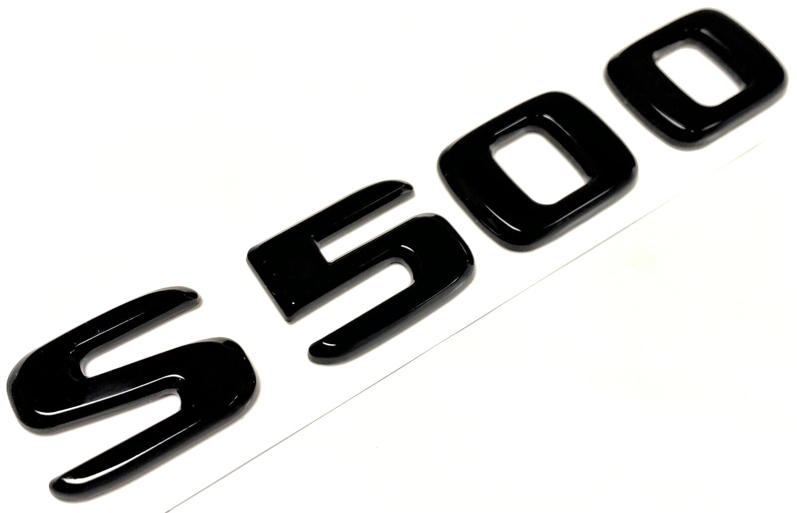 S500 BLACK FOR MERCEDES REAR TRUNK EMBLEM BADGE NAMEPLATE DECAL LETTER NUMBER