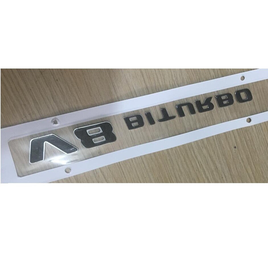 Chrome Trunk Letters Emblems for Mercedes Benz E53 AMG TURBO 4MATIC+ Symbols