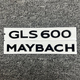 Gloss Black GLS600 Maybach Number Trunk Letters Badge Emblems Sticker For Benz