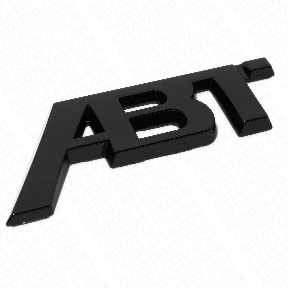 Audi Tuning ABT Sportsline 3D Badge Emblem Badge Logo Sport Gloss Black Decorate