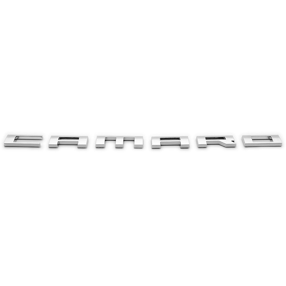2pcs Camaro Emblem 2010-2015 Side Fender Badge Letter Nameplate Silver Chrome