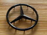3D FOR Mercedes-Benz M-B w/ Pins Glossy Black Star Emblem Badge 2" 52mm AMG