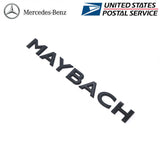 Set of 4 Side Rear Badge Maybach Letter Logo Gloss Black FOR Mercedes S Class