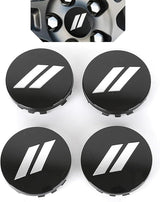 4pc Set 63mm White Slash Wheel Center Caps For Dodge Charger Challenger Durango