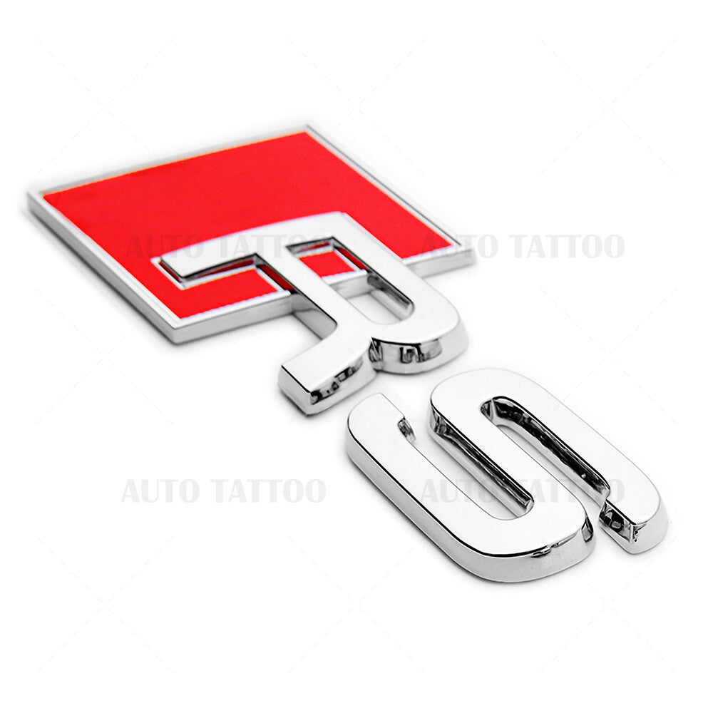 Audi RS Sport Rear Letter Tail Nameplate Trunk Emblem Badge Sport Chrome
