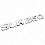 12-14 SLK 250 AMG Letter Emblem Trunk Logo Nameplate Badge Decorate Sport Chrome