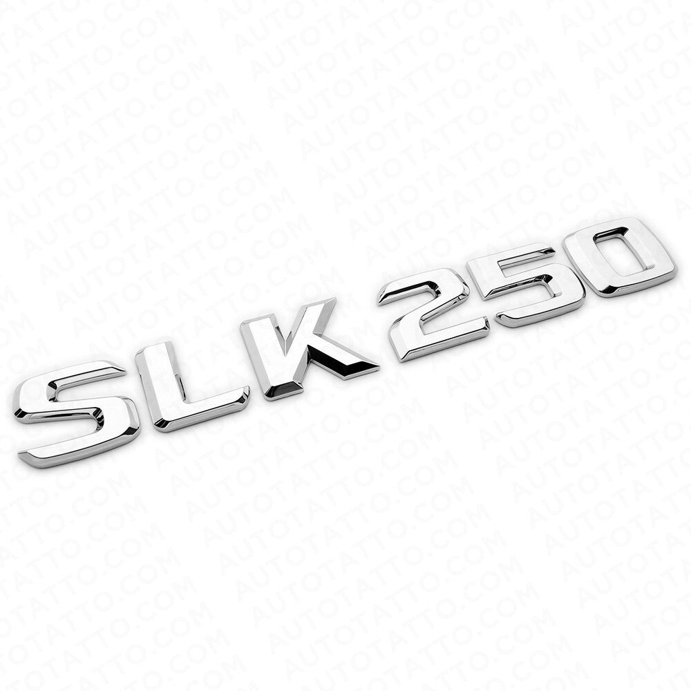 12-14 SLK 250 AMG Letter Emblem Trunk Logo Nameplate Badge Decorate Sport Chrome