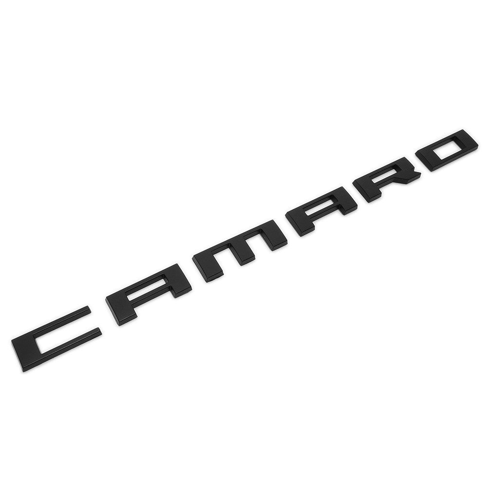 2pcs Camaro Emblem 2010-2015 Side Fender Badge Letter Nameplate Matte Black