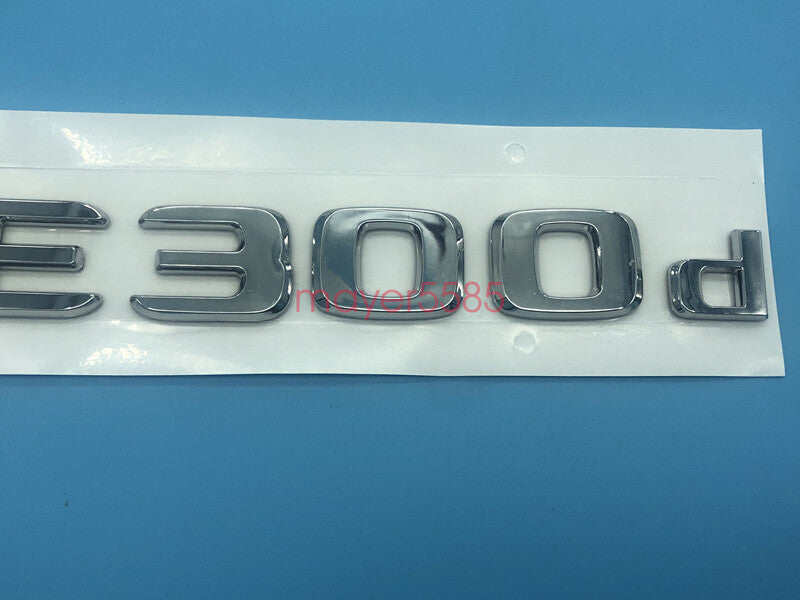 Chrome " GLE300d " Number Letters Rear Trunk Badge Emblem for Mercedes Benz GLE
