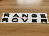 Range Rover Carbon Fibre style Letters Hood or Trunk Tailgate Emblem Nameplate