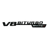 E63S AMG V8 BITURBO Rear Star Emblem Gloss Black Badge Combo For Mercedes W213