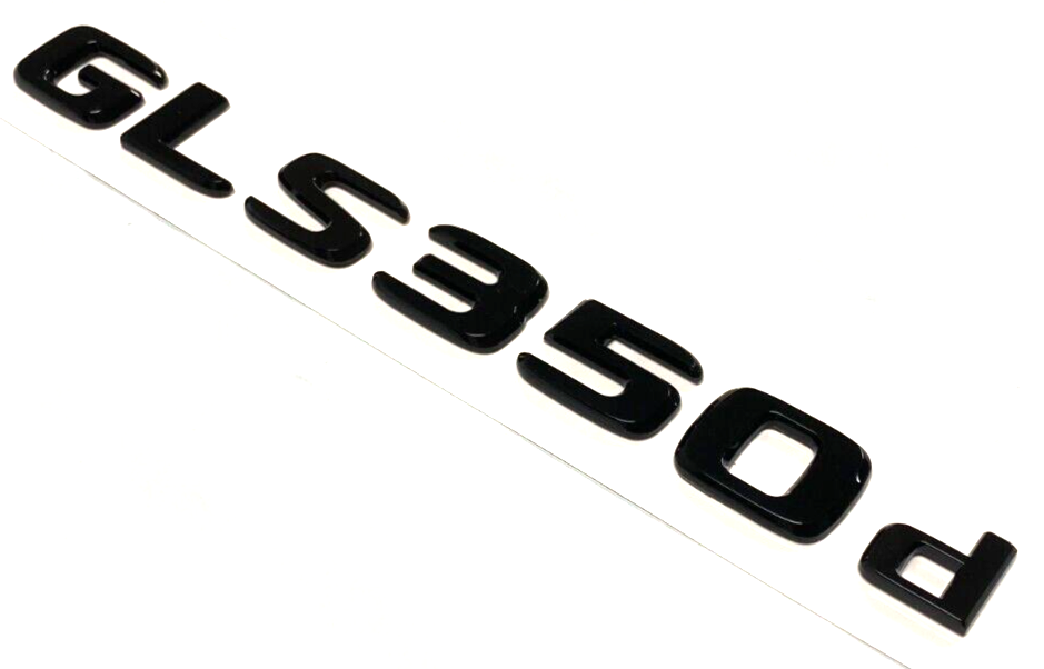 GLOSS BLACK GLS350d FOR MERCEDES REAR TRUNK EMBLEM BADGE NAMEPLATE DECAL LETTERS