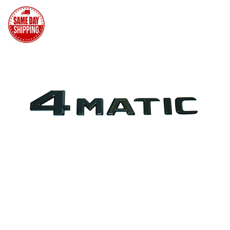 S550 4MATIC Rear Emblem Gloss Black Letter Badge for AMG Mercedes Benz W222
