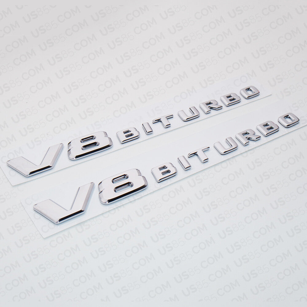 17+ Mercedes OEM V8 BiTurbo Sport AMG Car Logo Side Fender Marker Emblem Badge