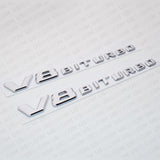 17+ Mercedes OEM V8 BiTurbo Sport AMG Car Logo Side Fender Marker Emblem Badge