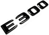 E300 BLACK For MERCEDES REAR TRUNK EMBLEM BADGE NAMEPLATE DECAL LETTER