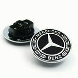 For Mercedes Benz Star Flat Hood Bonnet Emblem Badge High\Gloss 57mm