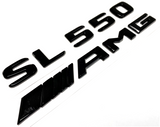 SL550+AMG BLACK FOR MERCEDES REAR TRUNK EMBLEM BADGE NAMEPLATE DECAL NUMBERS