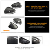3D Real Carbon Fiber Side Mirror Cover Replace For AMG Sport W205 W213 W222 W253