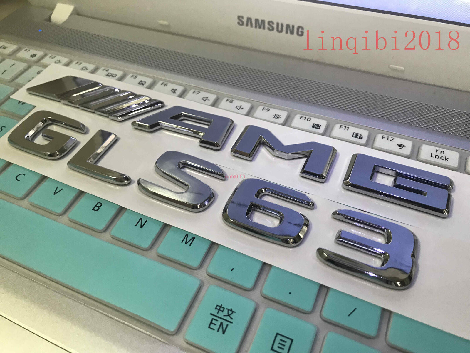 2018 " GLS63 + AMG" High quality Rear Trunk Emblem Decal Badge FOR Mercedes Benz
