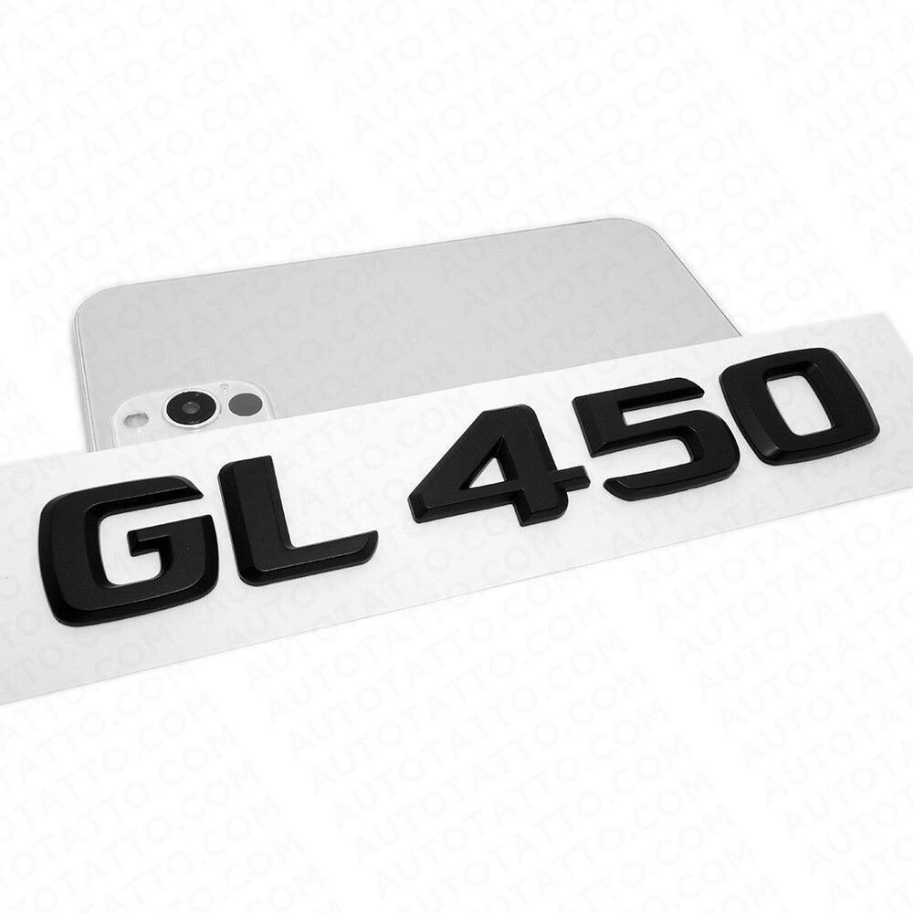 Benz GL 450 AMG Letter Emblem Trunk Logo Nameplate Badge Decorate Sport Black