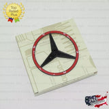 1pcs Gloss Black Rear Trunk Star Lid Emblem For Mercedes C Class W204 All models