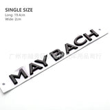 Gloss Black Maybach set Fender Side Rear Trunk Emblems Badge For Mercedes Benz
