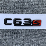 C63s Letters Trunk Emblem Badge Sticker for Mercedes Benz C63 AMG S GT63S GLC63