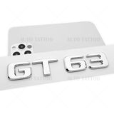 Mercedes AMG GT 63 Letter Emblem Trunk Logo Nameplate Badge Decorate OEM Chrome