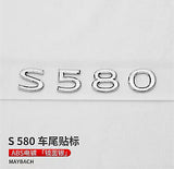 Chrome 3D S580 Maybach Number Trunk Letters Badge Emblems Sticker For Benz