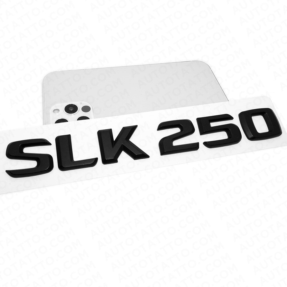 12-14 SLK 250 AMG Letter Emblem Trunk Logo Nameplate Badge Decorate Sport Black
