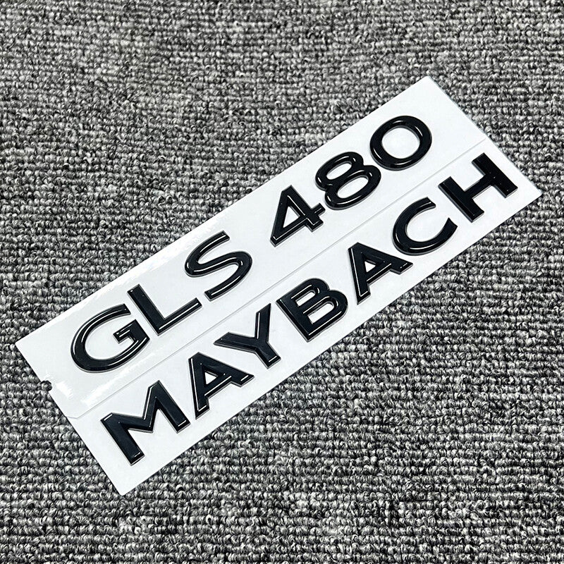 Gloss Black FOR MAYBACH GLS480 BLACK REAR TRUNK NAMEPLATE EMBLEM BADGE DECAL NEW
