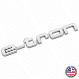 Audi e-tron OEM Silver Rear Letter Liftgate Nameplate Trunk Emblem Badge Sport