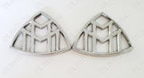 2Pcs Car Side Fender Chrome Silver Badge For Mercedes benz Maybach  GLS S class