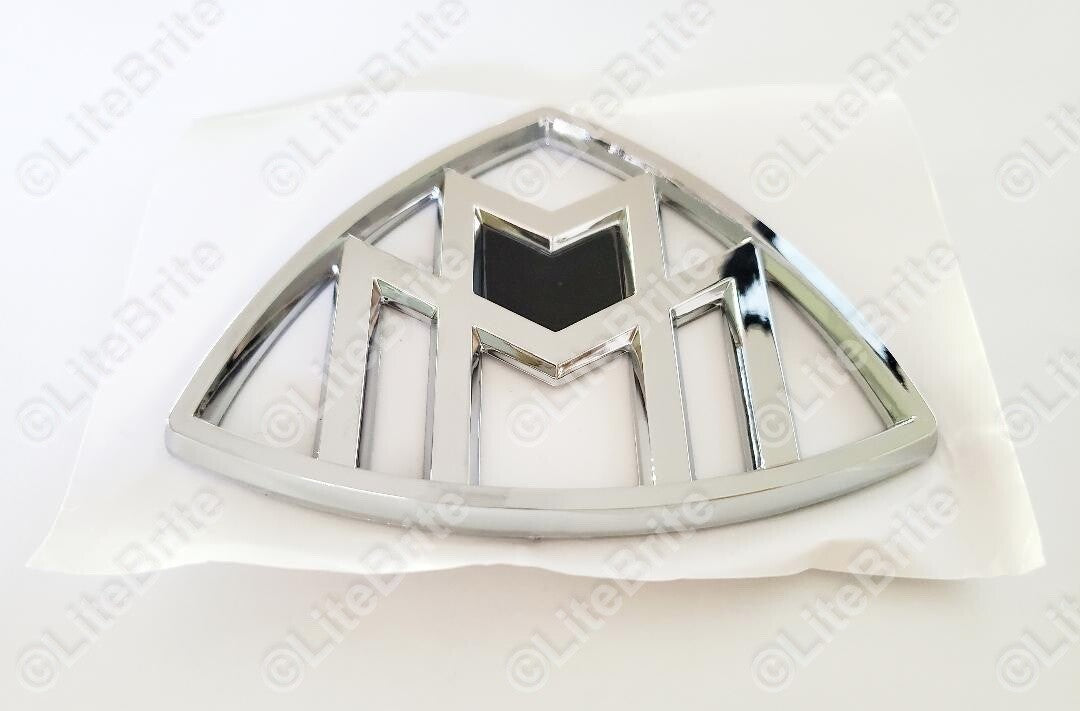 Bright Silver For Mercedes Maybach Trunk Rear Badge vertical S-Class W222