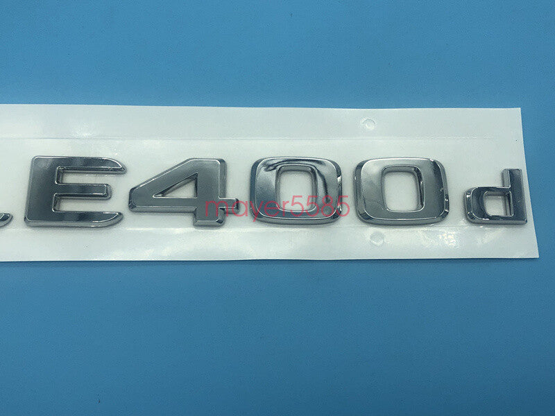 Chrome " GLE400d " Number Letters Rear Trunk Badge Emblem for Mercedes Benz GLE