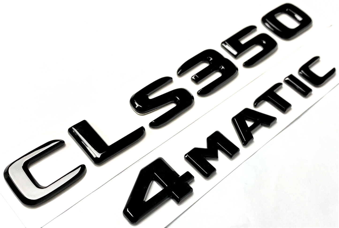 BLACK CLS350+4MATIC FOR MERCEDES REAR TRUNK EMBLEM BADGE NAMEPLATE DECAL NUMBERS
