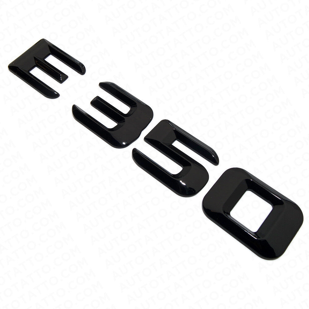 14-16 E350 AMG Letter Emblem 3D Trunk Logo Nameplate Badge Decorate Gloss Black