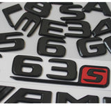 Glossy Black Trunk Letters Emblems Badges Sticker for Mercedes Benz GLS63 AMG