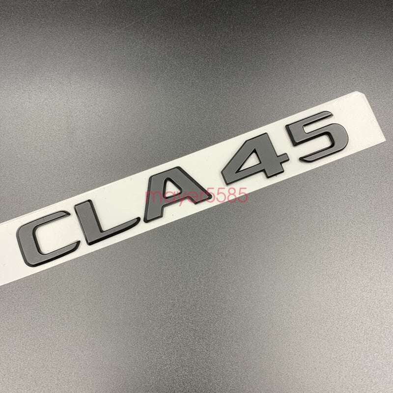 Matte black CLA45 AMG TURBO 4 MATIC Trunk Emblem Badge Sticker For Mercedes Benz