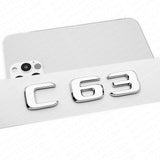 17-21 C 63 AMG Emblem Trunk Lid Letter Logo Nameplate Badge Decorate OEM Chrome