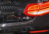 Black GLA45 + AMG + 4 MATIC + TURBO Trunk Emblem Badge Sticker for Mercedes