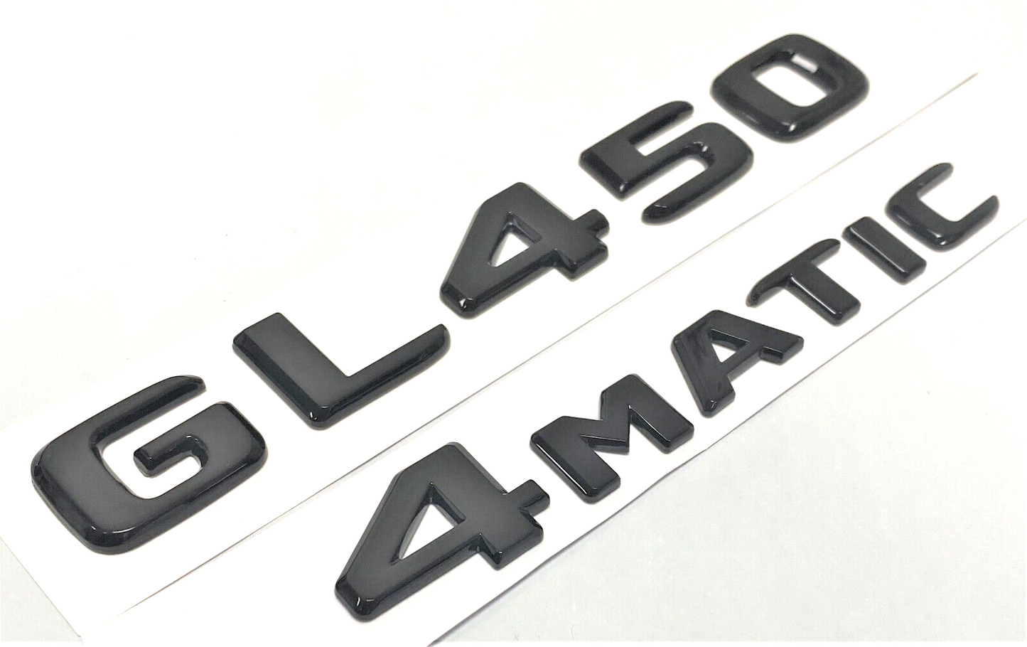 BLACK GL450+4MATIC FOR MERCEDES REAR TRUNK EMBLEM BADGE NAMEPLATE DECAL NUMBER