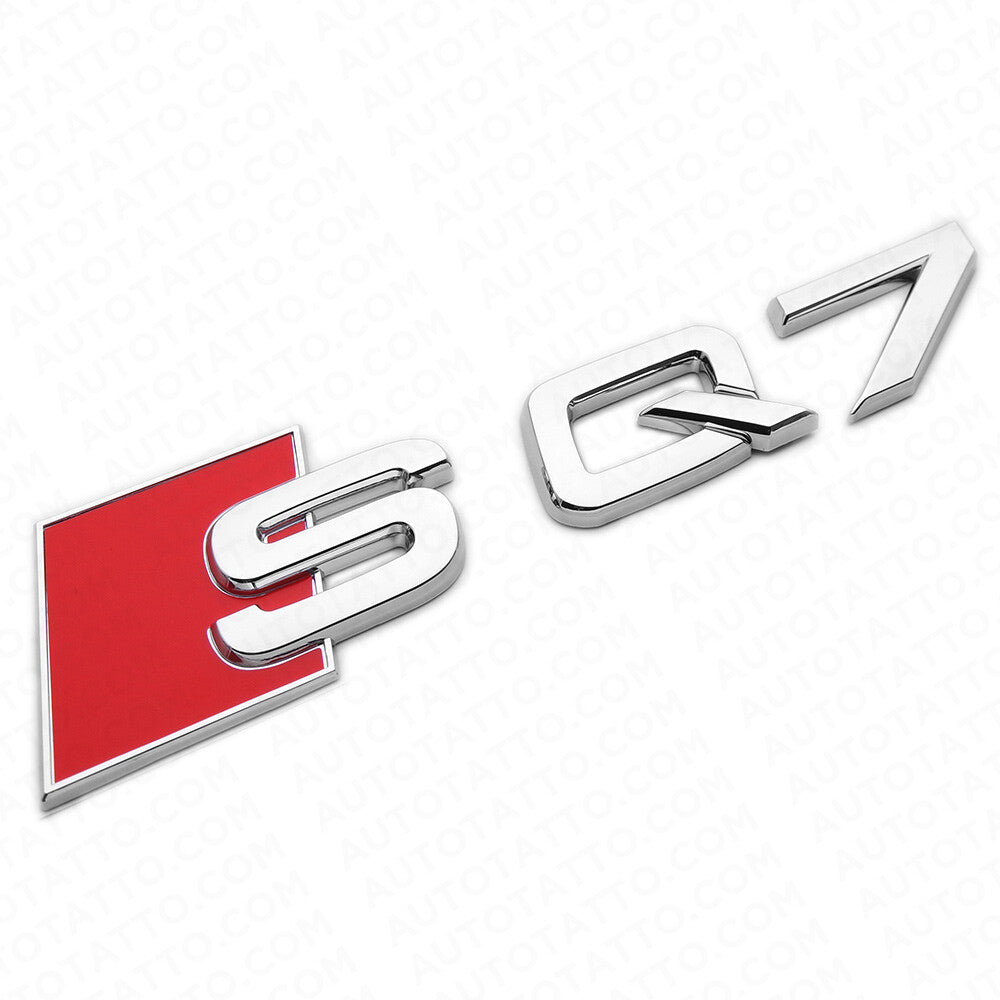 Audi SQ7 OEM Chrome Rear Letter Liftgate Nameplate Trunk Emblem Badge Sport