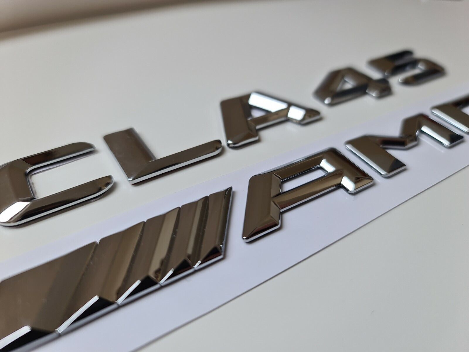 CLA45 AMG Silver Letter Number Rear Boot Badge Emblem For CLA Class Mercedes