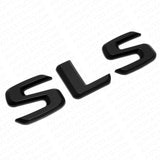 For Benz SLS AMG Letter Emblem Trunk Logo Nameplate Badge Decorate Sport Black